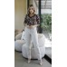 044929 Blusa Ramany Manga 3/4 Estampada